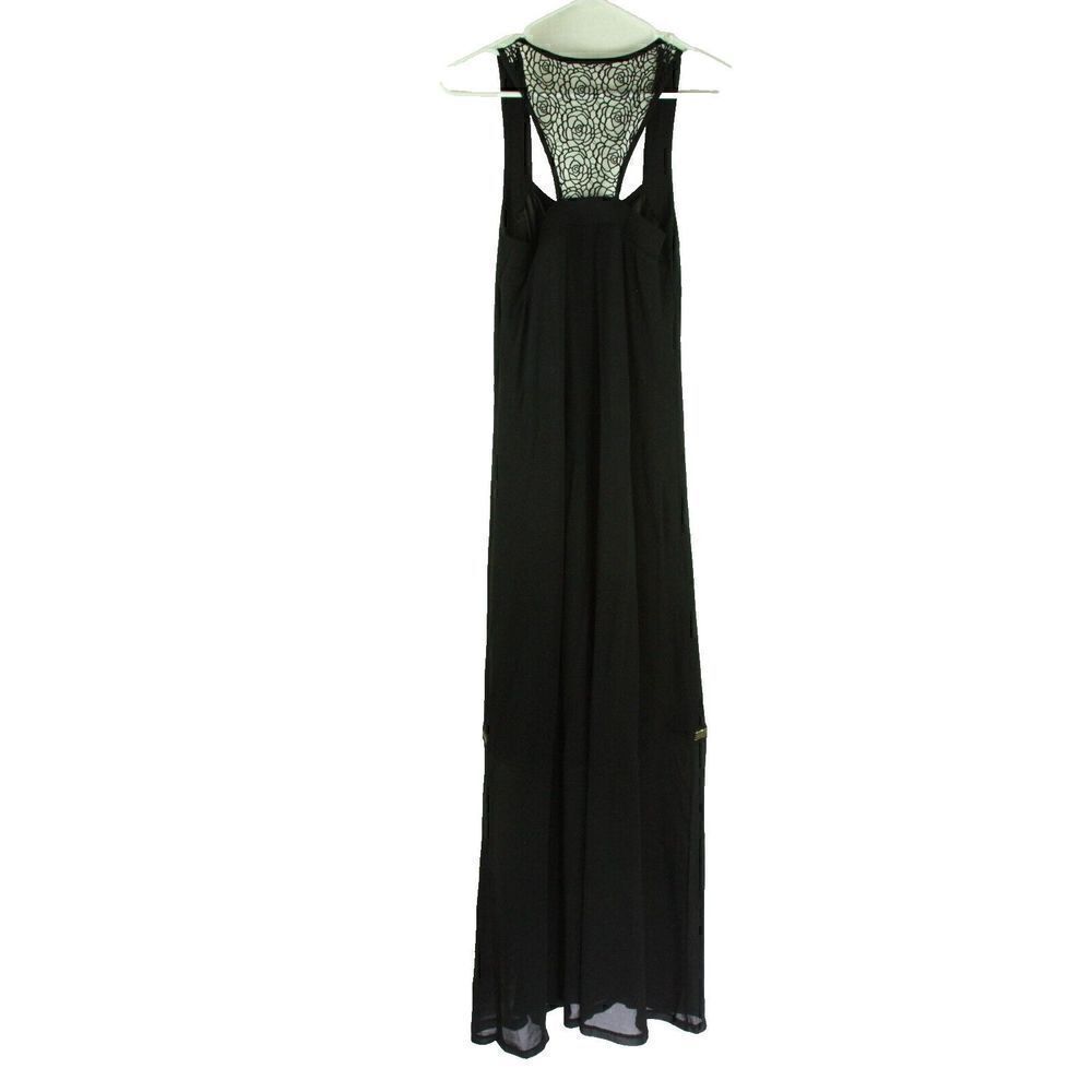 BCBE Best Collection by Elias Maxi Dress Lace Sleeveless Sequin Trim Juniors L